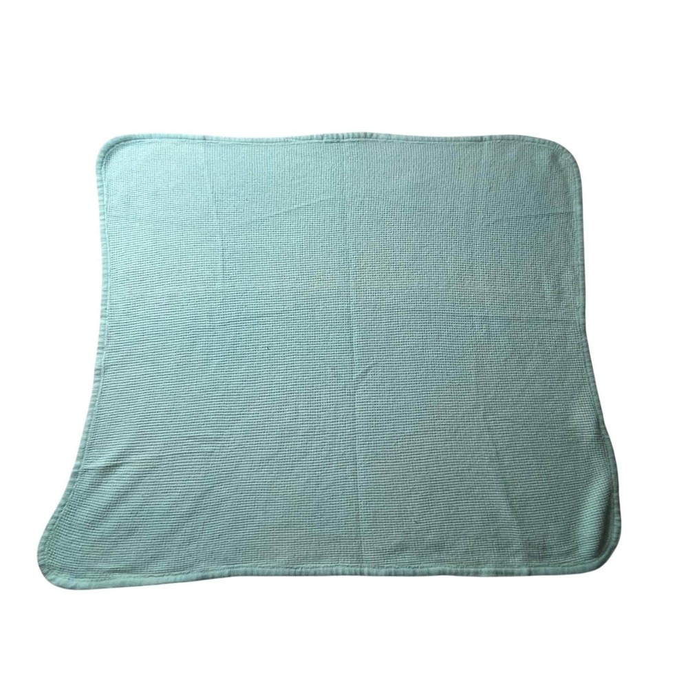 Curity Baby Blanket Waffle Knit Swaddle Receiving NEWBORN Comfort Curity Vintage